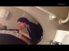 While in the club, a blowout in the bathroom in front of the mirror